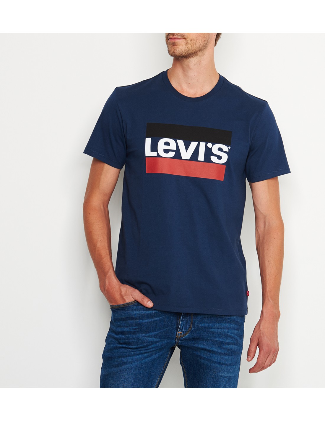t shirt levis bleu cheap online